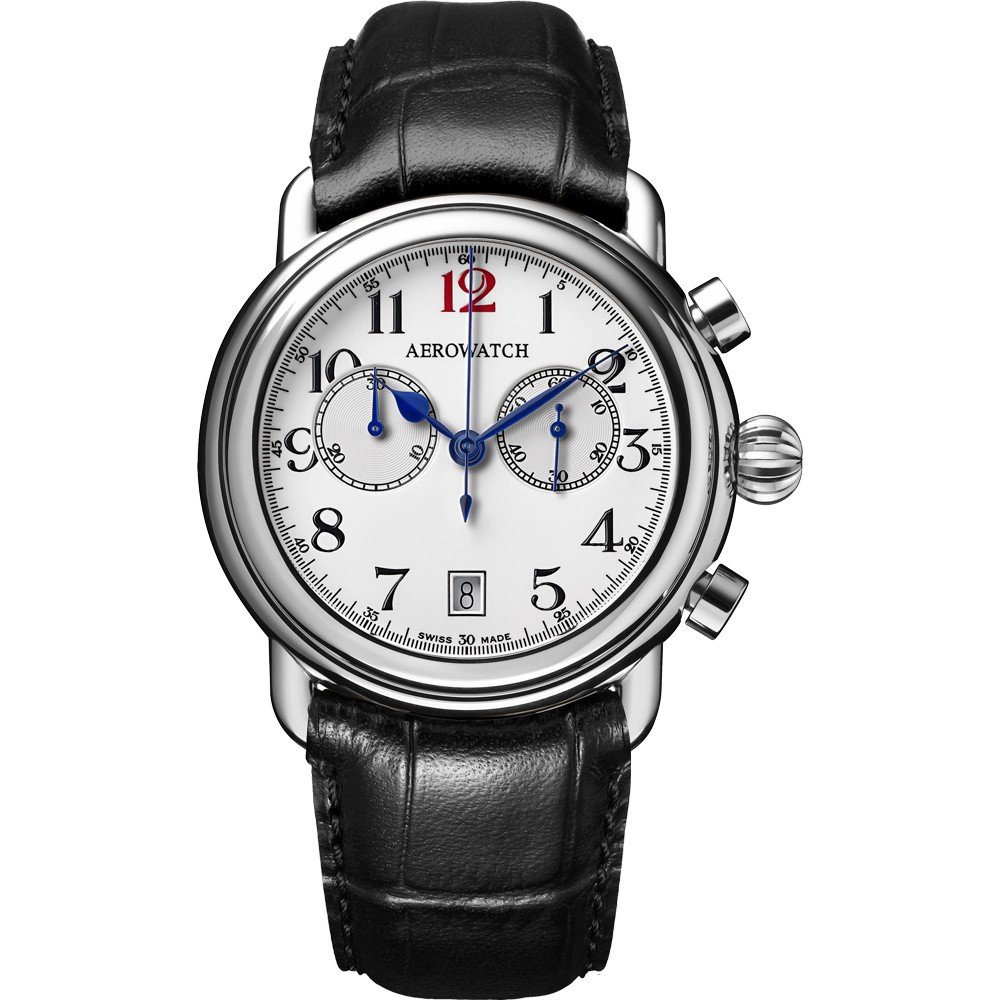 Aerowatch 1942 83926-AA04 1942 Chrono Q Horloge