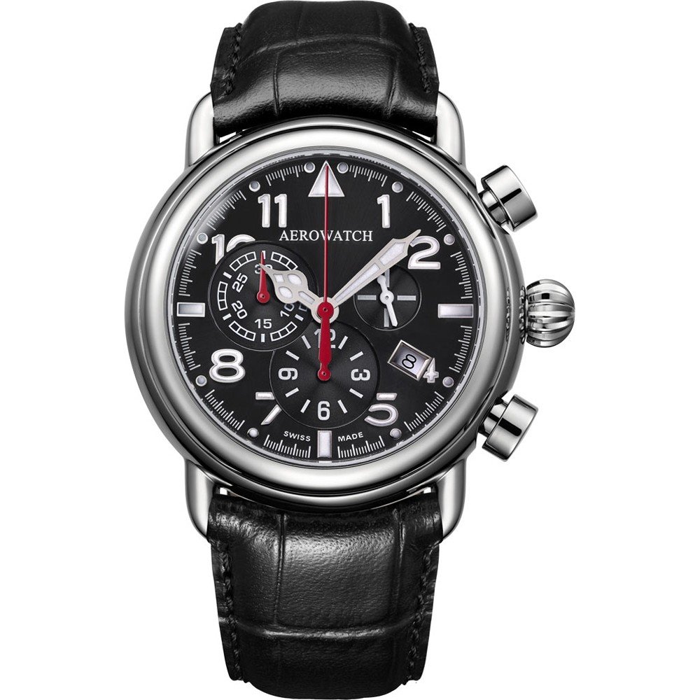 Aerowatch 1942 83939-AA05  1942 Chrono Q Horloge