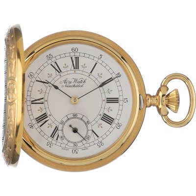 Aerowatch Pocket watches APW1082HW Savonette Les Fleurs-de-lis Zakhorloges
