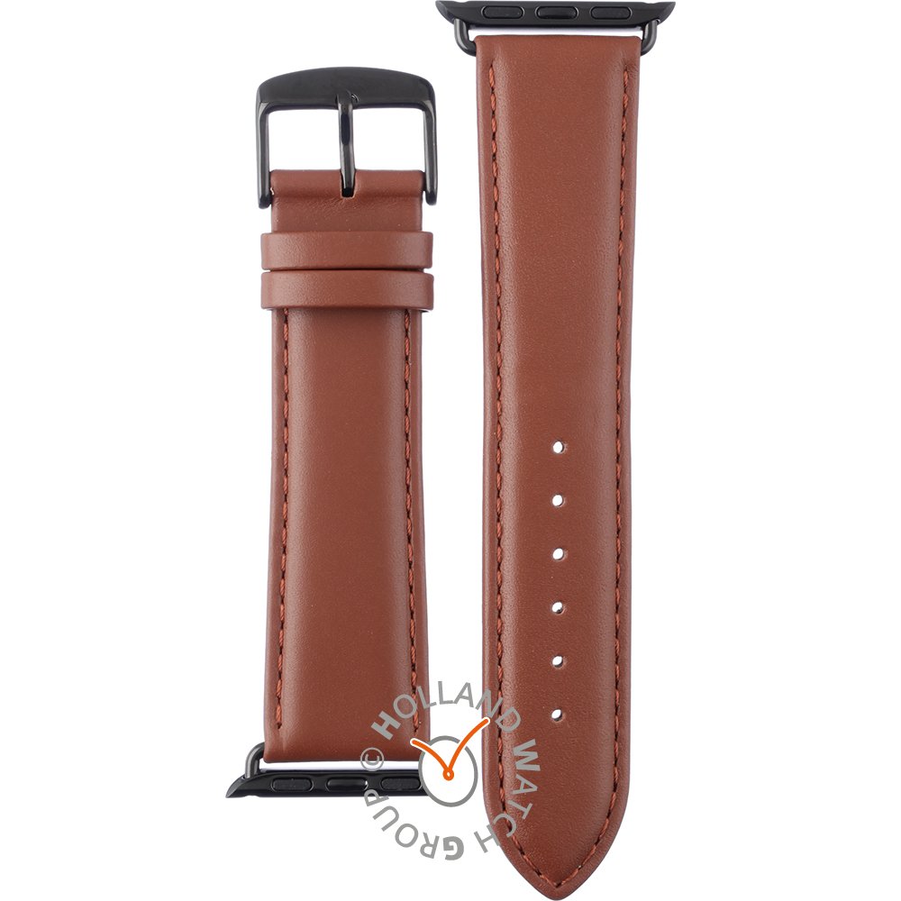 Apple Watch APBR22BL-S Brown leather 22 mm - Small Horlogeband