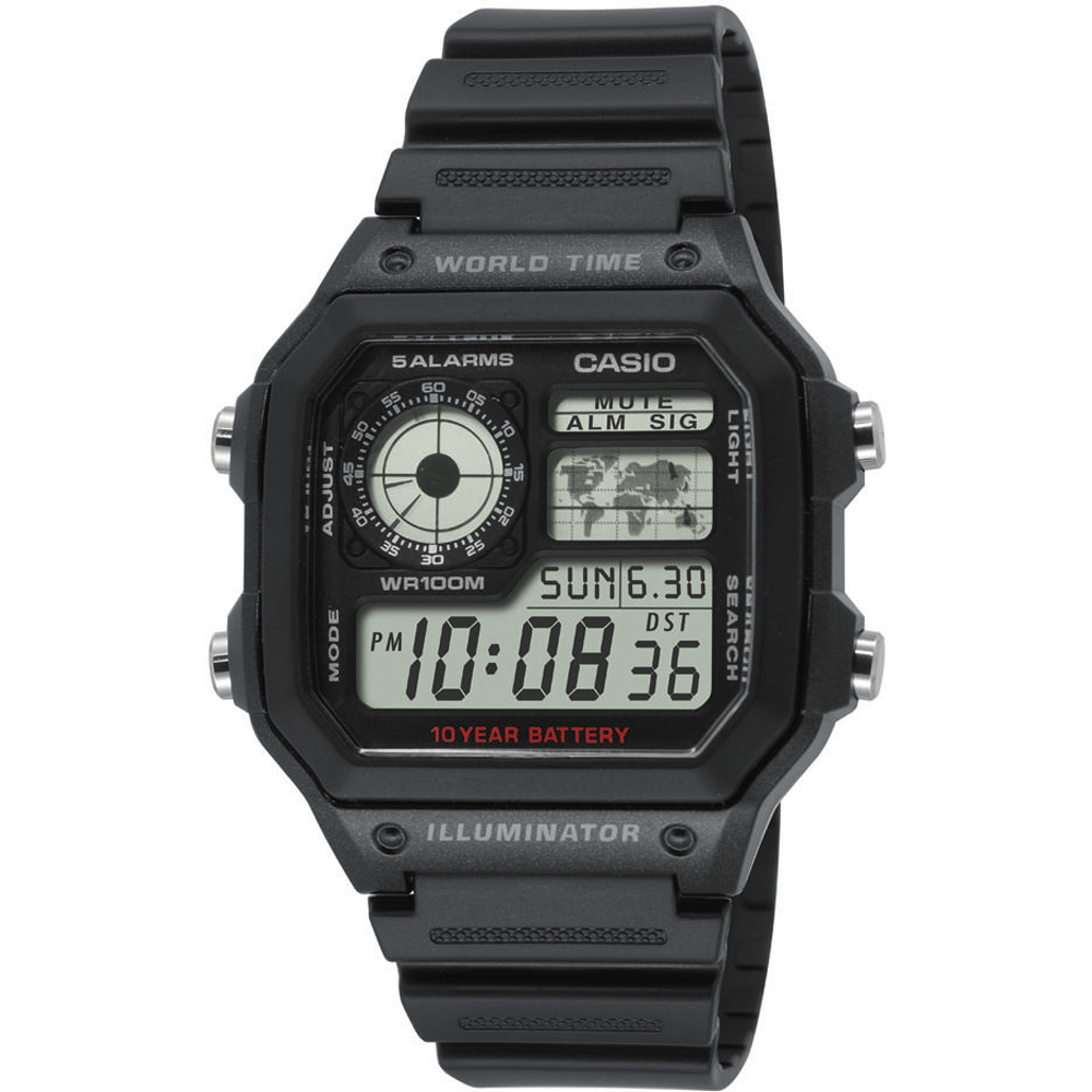 Casio Collection AE-1200WH-1AVEF World Time Horloge