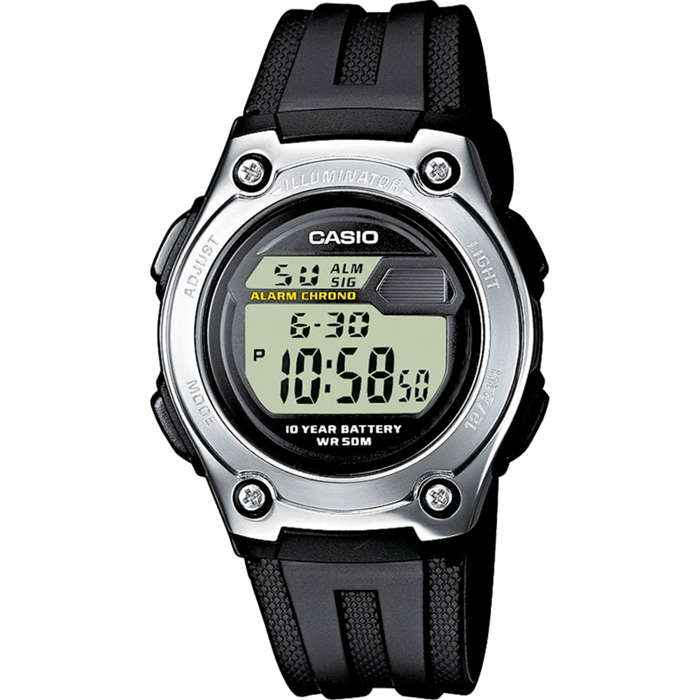 Casio W-211-1AVES Digital Junior Horloge