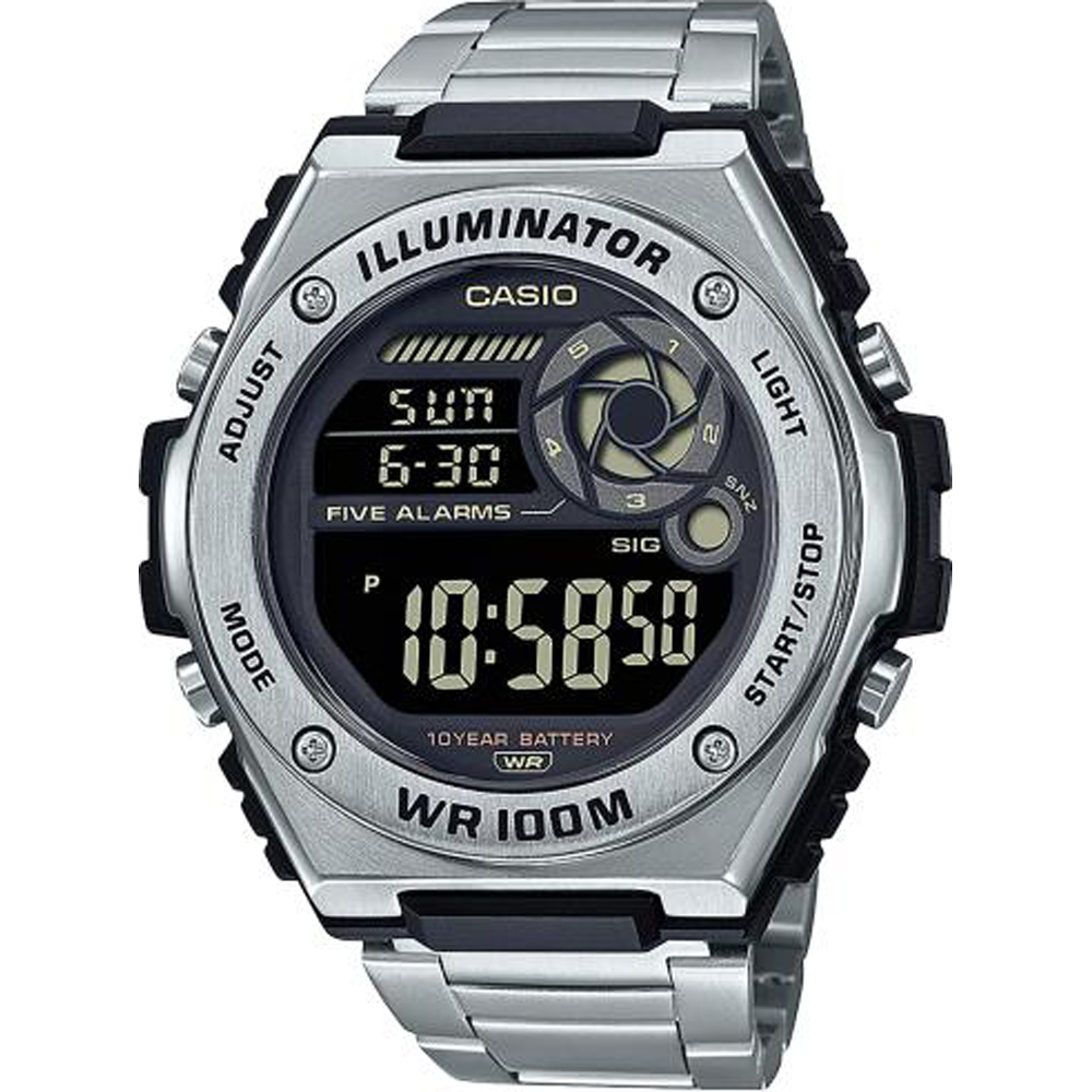 Casio Collection MWD-100HD-1BVEF Digital Youth Horloge