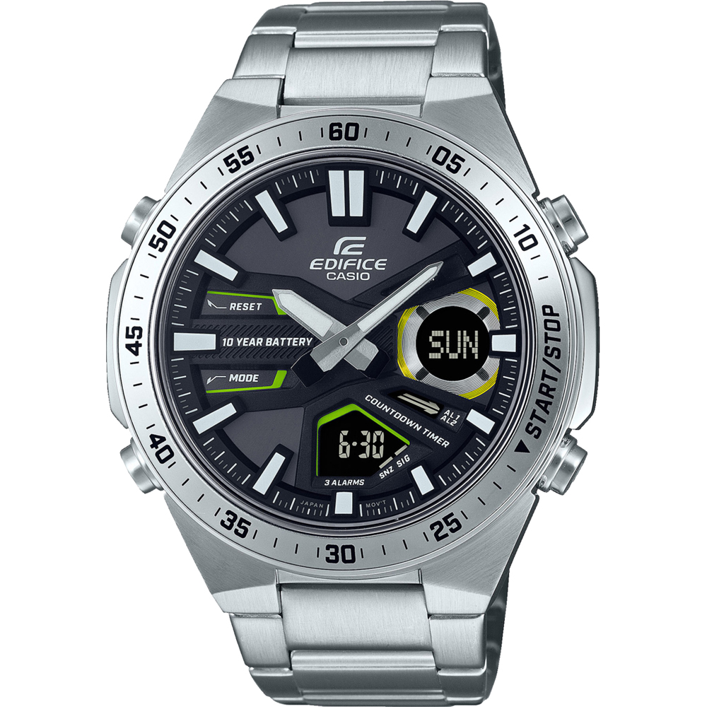 Casio Edifice Classic  EFV-C110D-1A3VEF Ana-Digi Chronograph Horloge