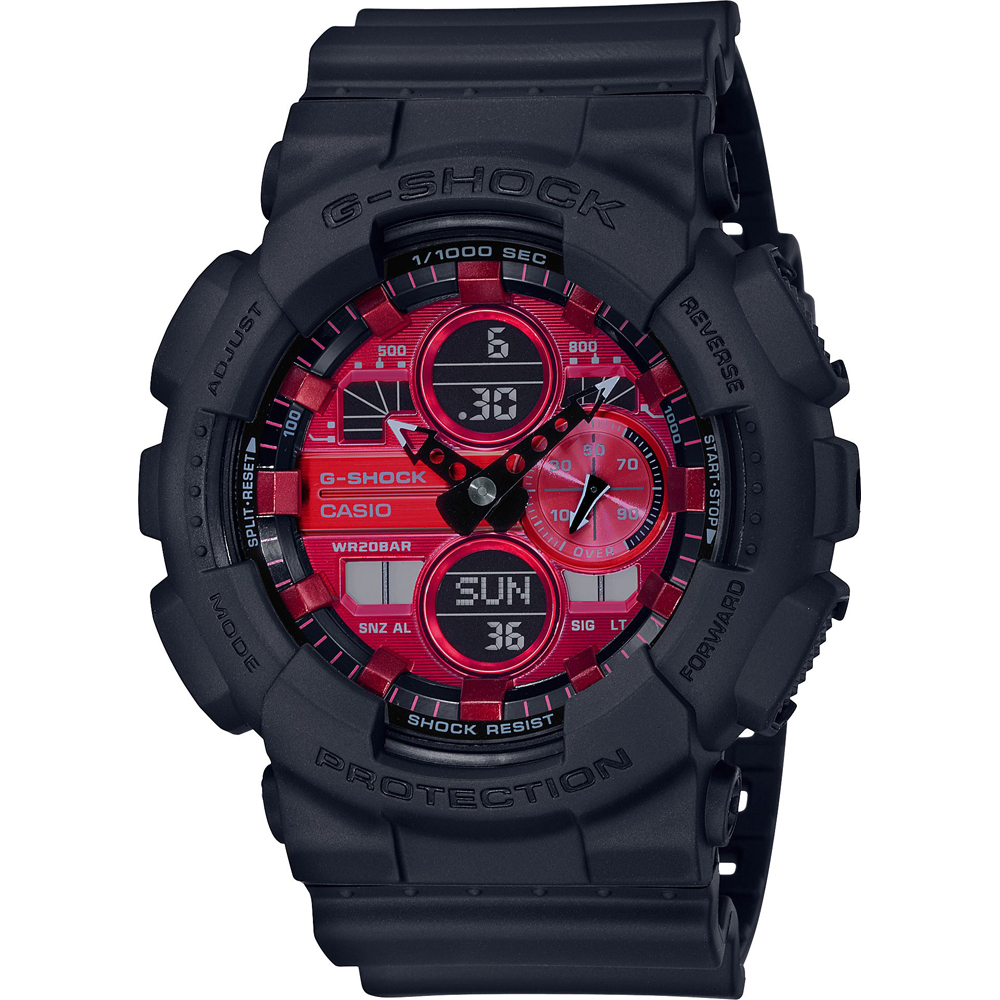 G-Shock Classic Style GA-140AR-1AER Red Adrenalin Horloge