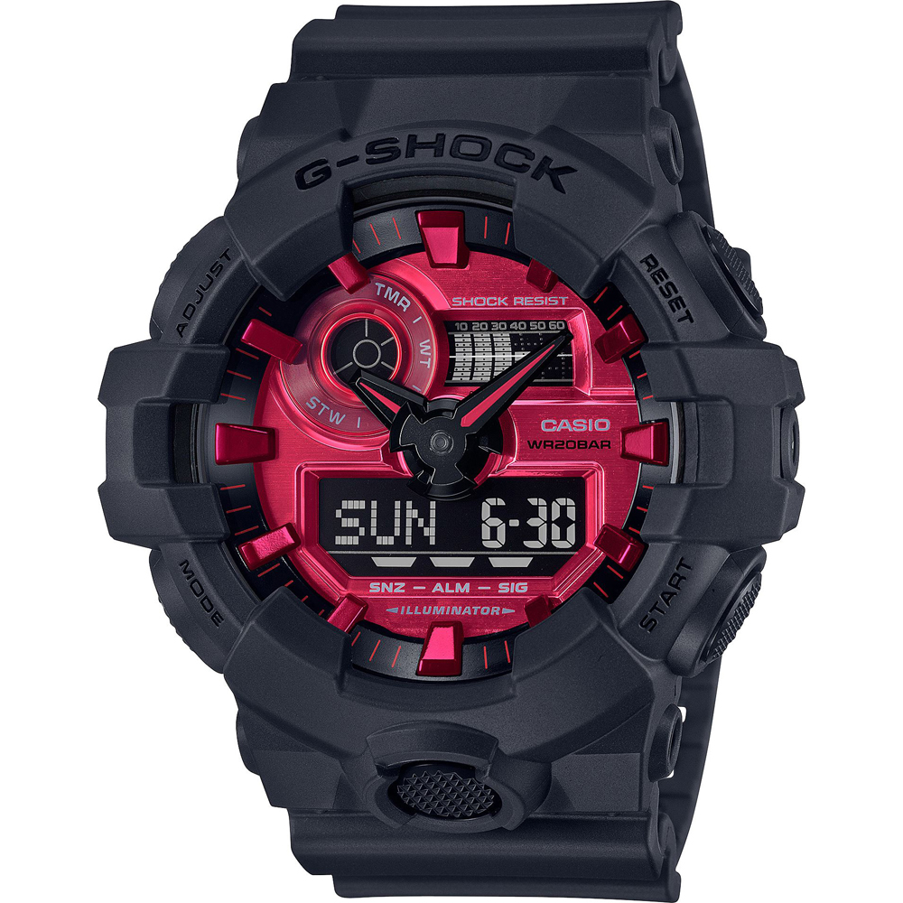 G-Shock Classic Style GA-700AR-1AER Streetwear - Red Adrenalin Horloge