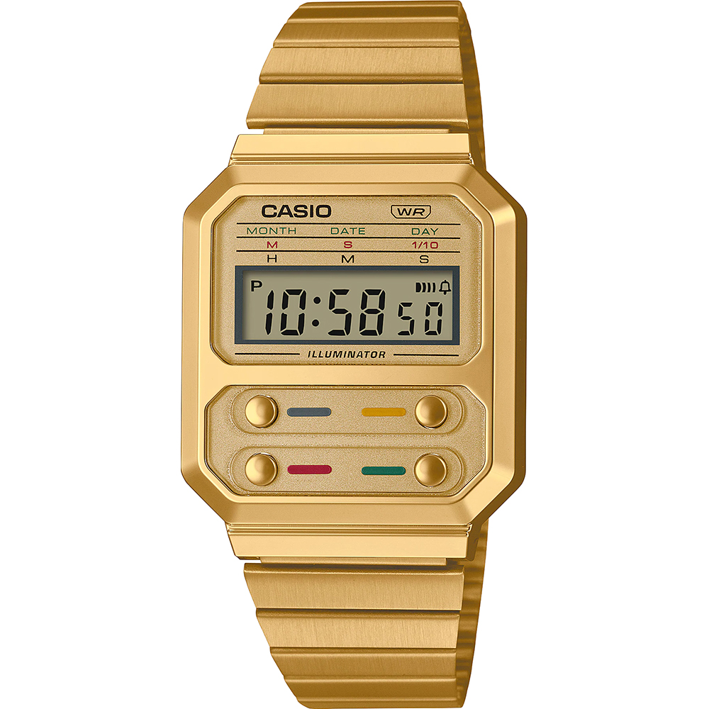 Casio vintage A100WEG-9AER Vintage Series horloge • EAN: 4549526306037 •  Horloge.be
