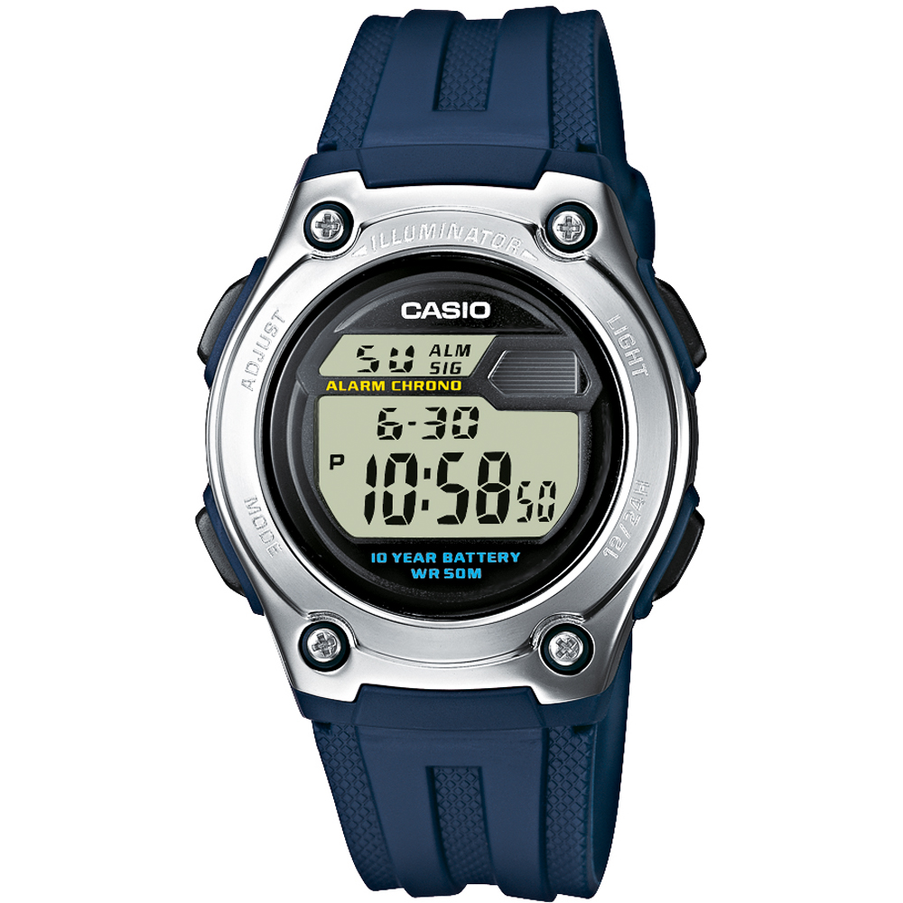 Casio Collection W-211-2AVES Digital Junior Horloge