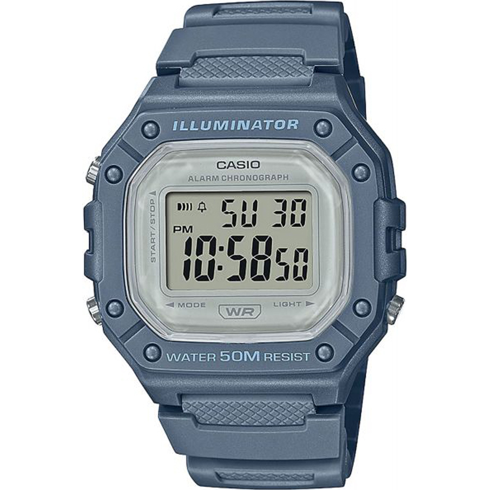 Casio Collection W-218HC-2AVEF Digital Sport Horloge