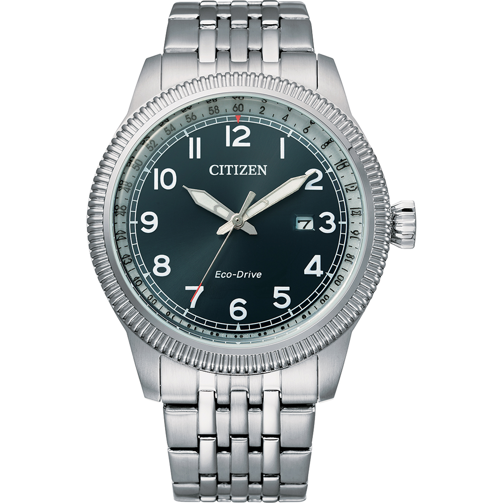 Citizen Sport BM7480-81L Eco-Drive retro style watch horloge • EAN:  4974374294975 • Horloge.be