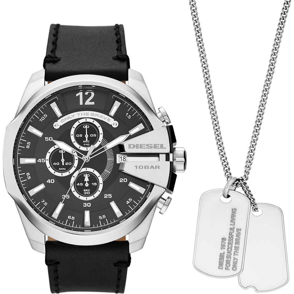 Diesel XL DZ4559 Mega Chief Gift Set horloge