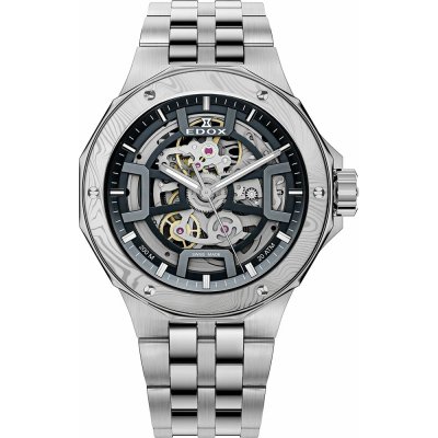 Edox Delfin 85310-3DM-NGIN Delfin Mecano Skeleton Damascus Horloge
