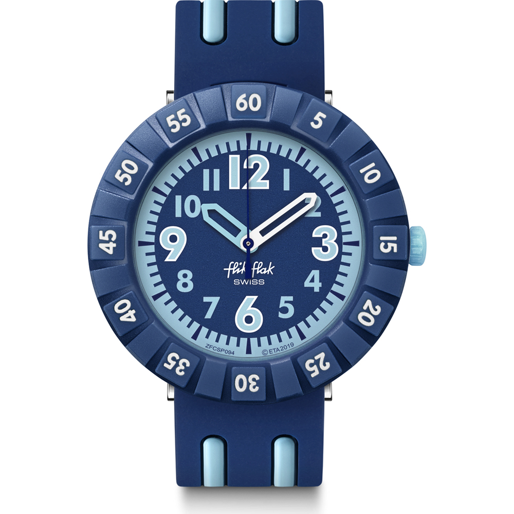 Flik Flak 7+ Power Time FCSP094 Blue 4 U Horloge