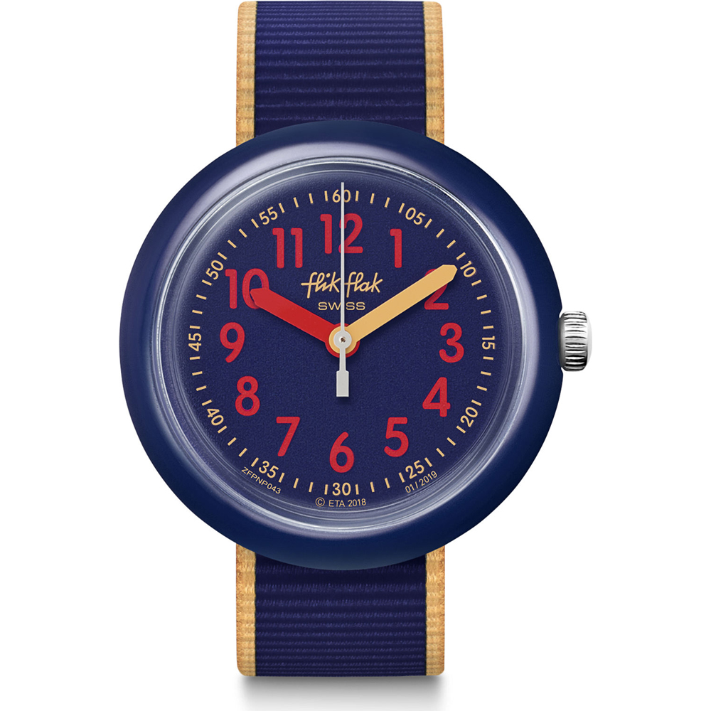 Flik Flak 5+ Power Time FPNP043 Color Blast Blue Horloge
