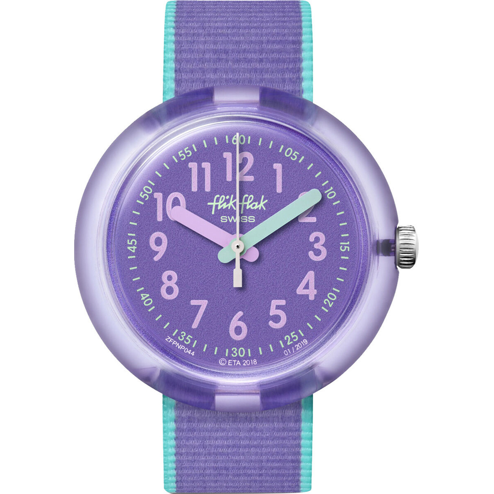 Flik Flak 5+ Power Time FPNP044 Color Blast Lilac Horloge