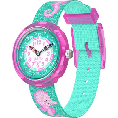 Flik Flak 3+ Story Time FBNP256 Bubbly Seahorse Horloge