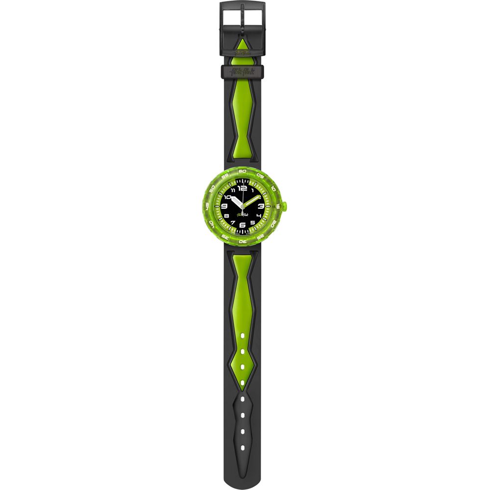 Flik Flak 7+ Power Time FCSP014 Get It In Green! Horloge