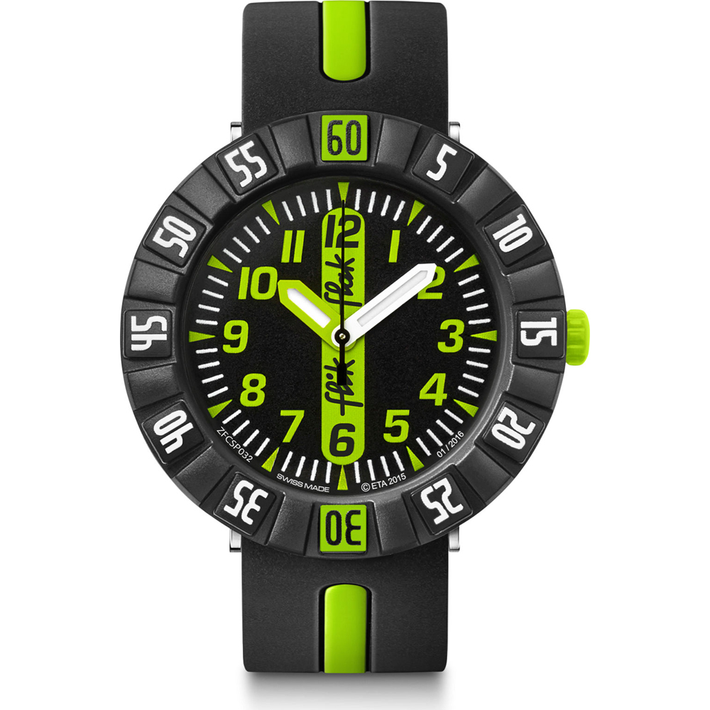 Flik Flak 7+ Power Time FCSP032 Green Ahead Horloge