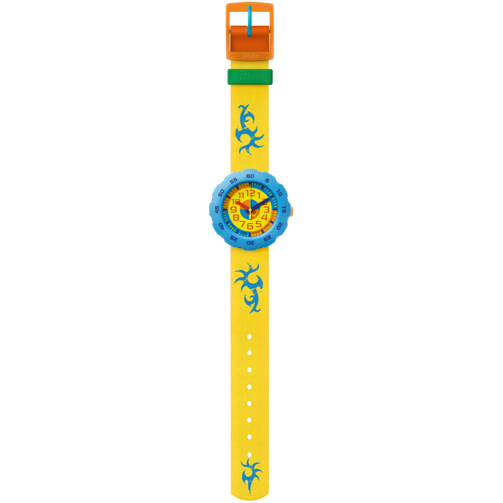 Flik Flak 5+ Power Time FPSP001 Pres-Cool Boy in Yellow Horloge