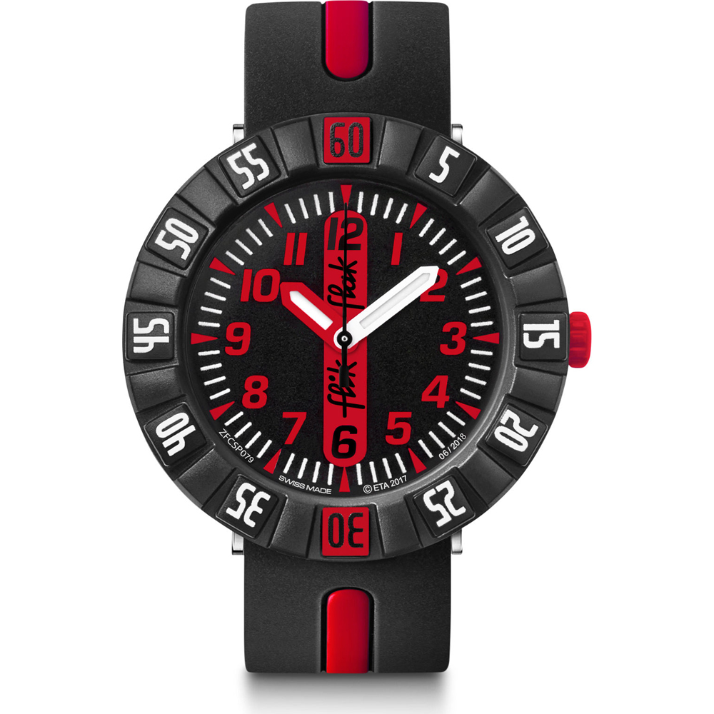 Flik Flak 7+ Power Time FCSP079 Red Ahead Horloge