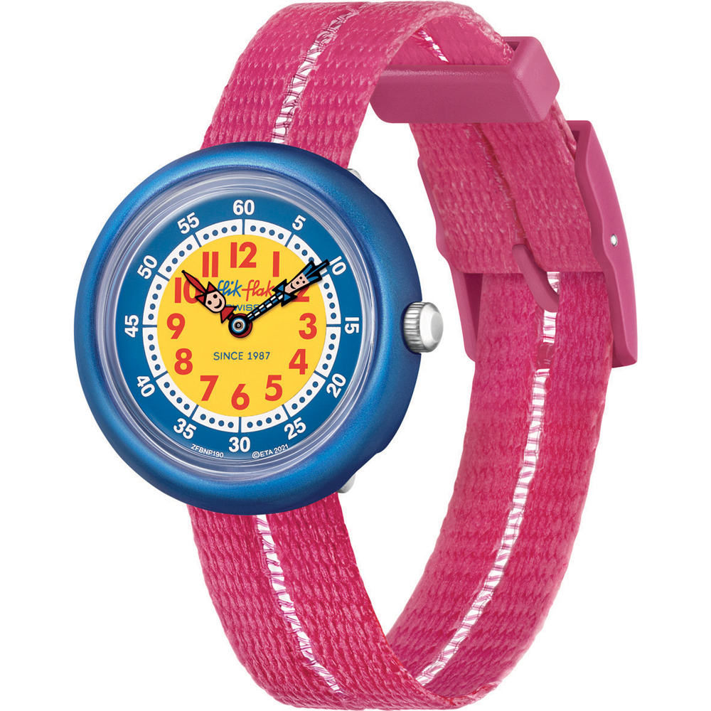 Flik Flak 5+ Power Time FBNP190 Retro Pink Horloge