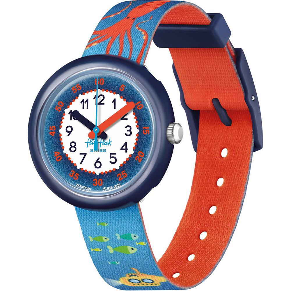 Flik Flak 5+ Power Time FPNP086 Sea la vie Horloge