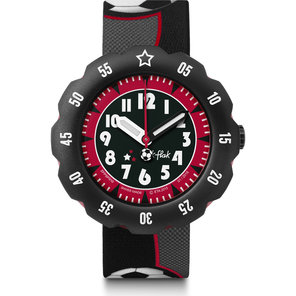Flik Flak 5+ Power Time FPSP010 Soccer Star Horloge