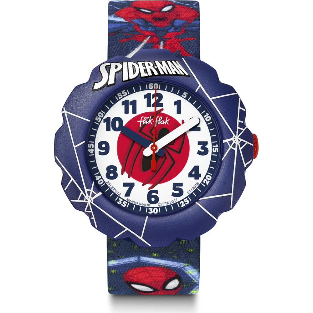 Flik Flak FLSP012 Spider-Man In Action Horloge