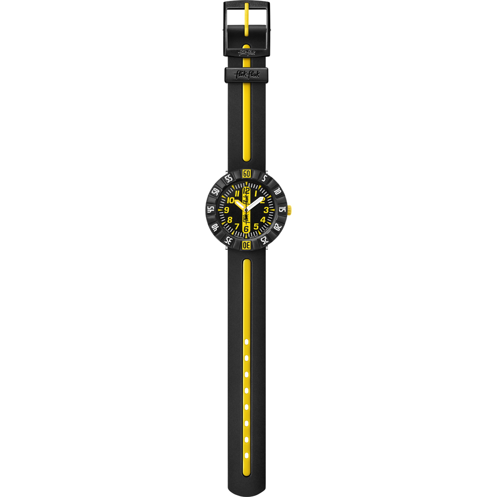 Flik Flak 7+ Power Time FCSP033 Yellow Ahead Horloge