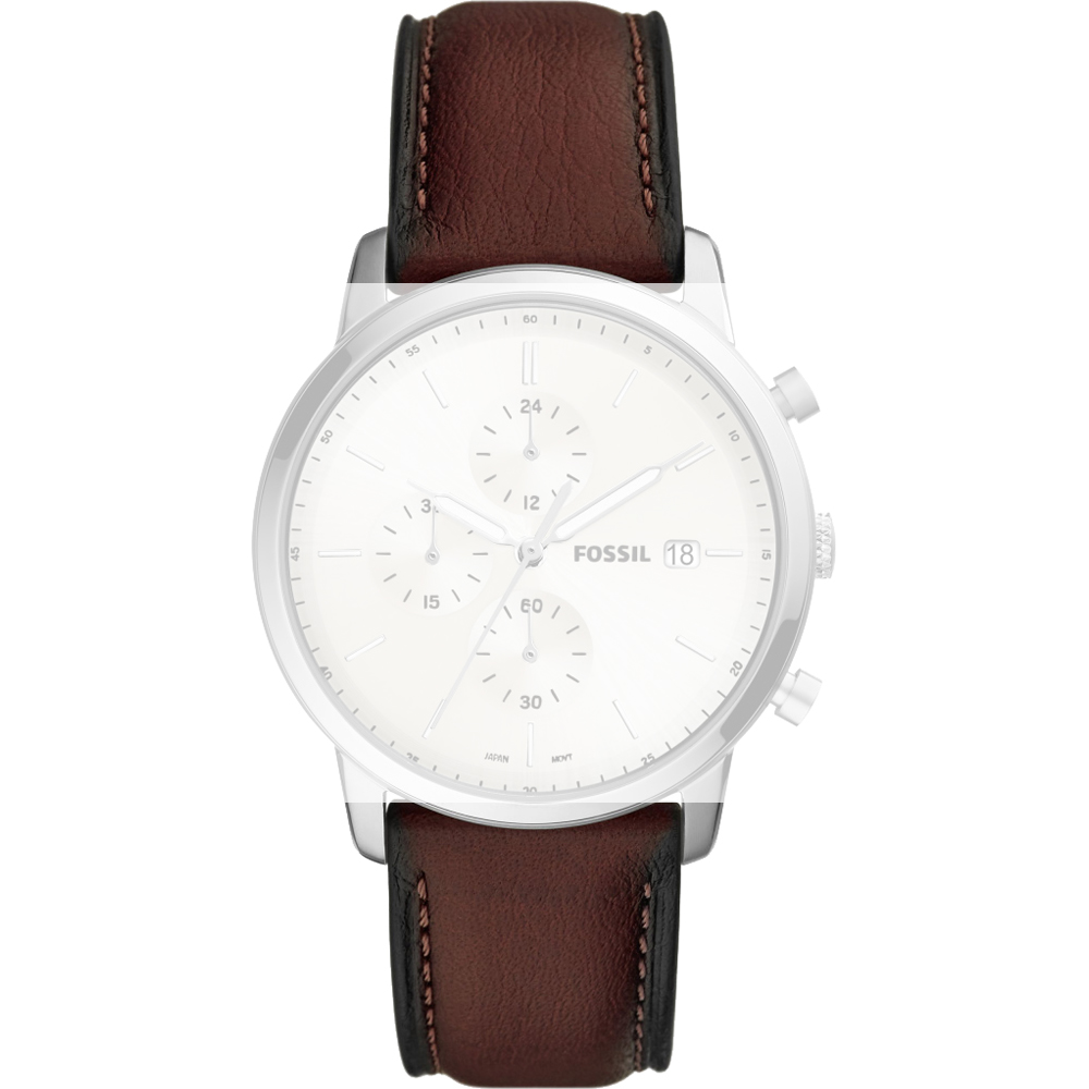 Fossil banden AFS5849 Minimalist Chrono • Officieel merkdealer • Horloge.be
