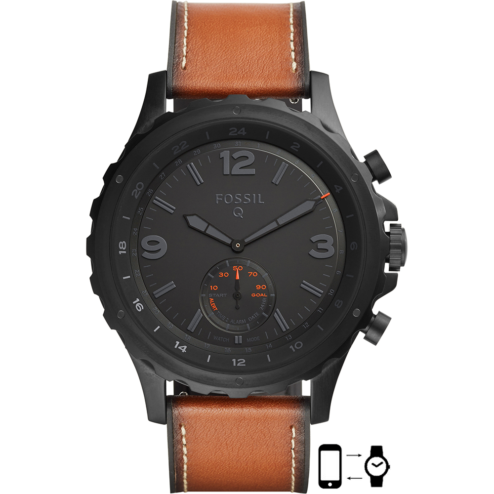 Fossil Hybrid HR FTW1114 Q Nate Horloge