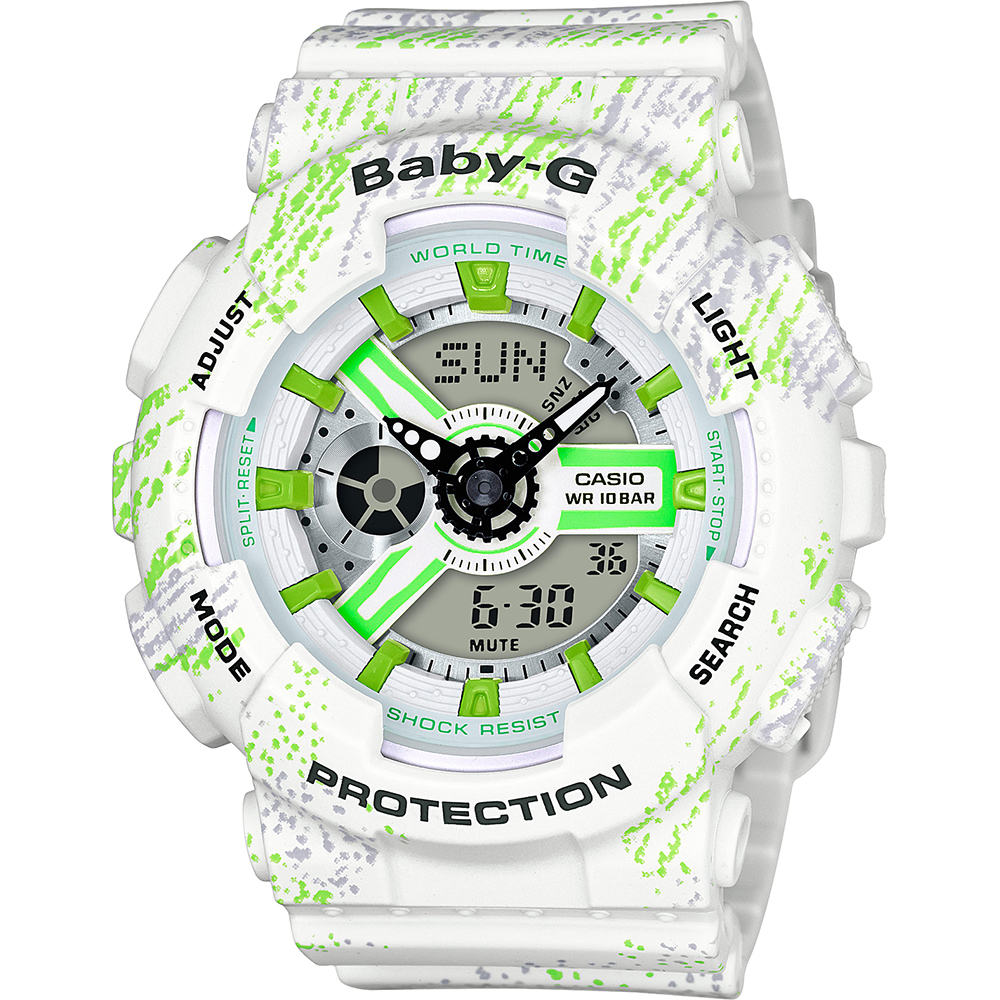 G-Shock Baby-G BA-110TX-7AER Textile Colors Horloge