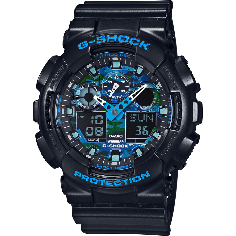 G-Shock Classic Style GA-100CB-1AER Cool Blue Horloge