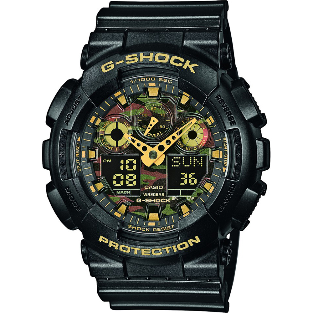 G-Shock Classic Style GA-100CF-1A9ER Ana-Digi - Camo Face Horloge