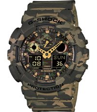 G-Shock Classic Style GA-100CF-1A9ER Ana-Digi - Camo Face horloge • EAN:  4971850995005 • Horloge.be