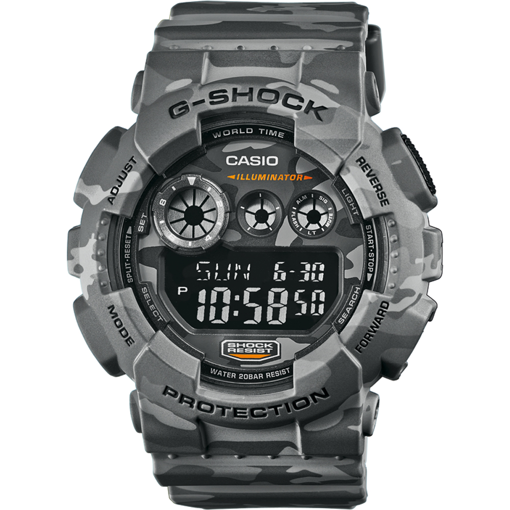 G-Shock Classic Style GD-120CM-8 Camouflage Horloge