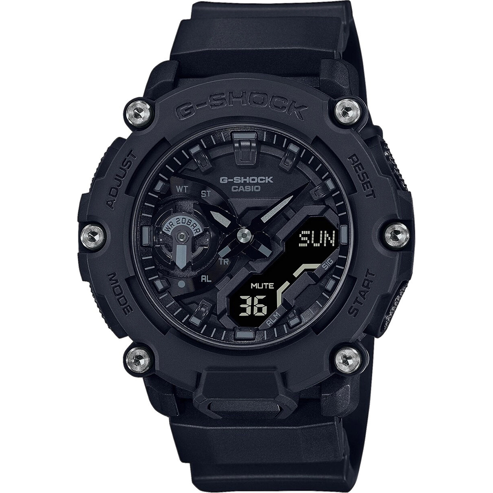 G-Shock Classic Style GA-2200BB-1AER Carbon Core Guard Horloge