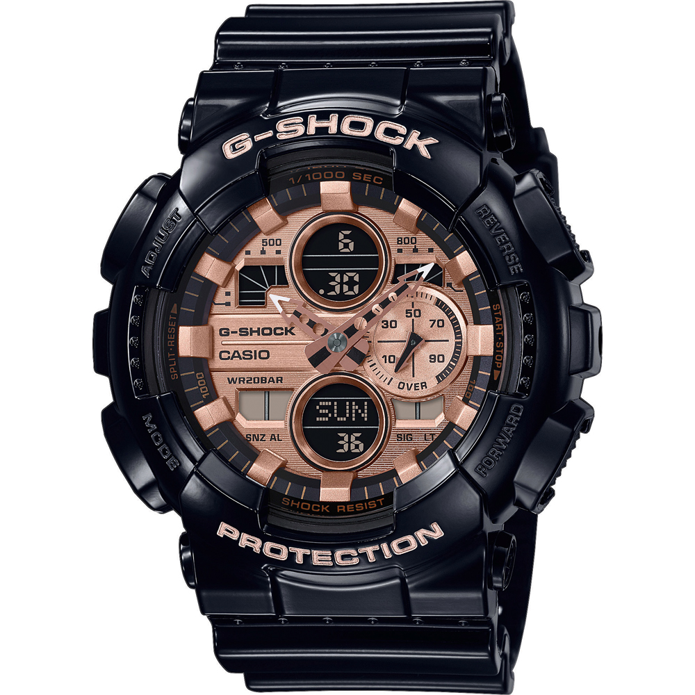 G-Shock Classic Style GA-140GB-1A2ER Ana-Digi - Garrish Black Horloge