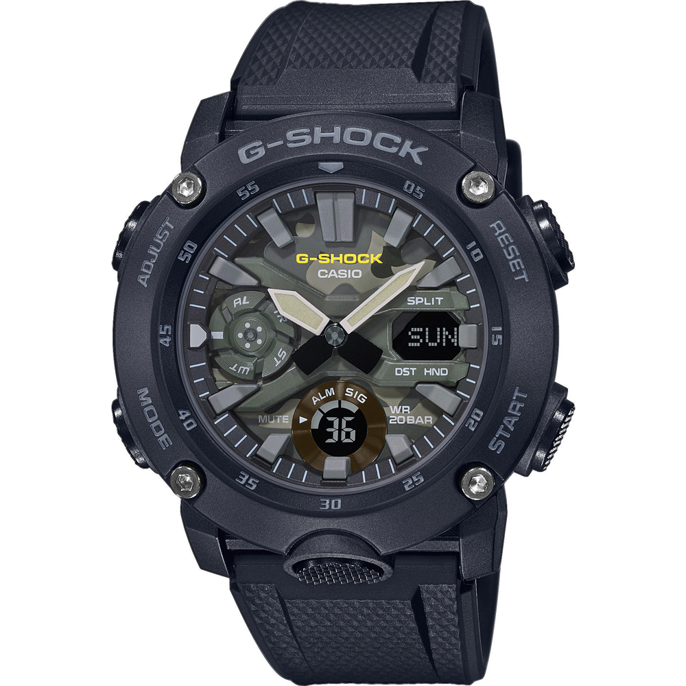 G-Shock Classic Style GA-2000SU-1AER Carbon Core Horloge