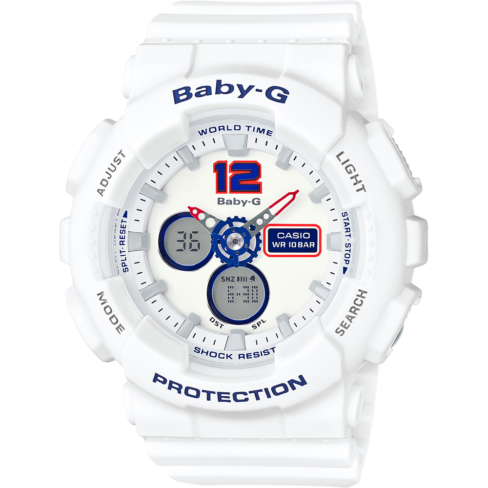 G-Shock Baby-G BA-120TR-7BER Classic Tri Color Horloge