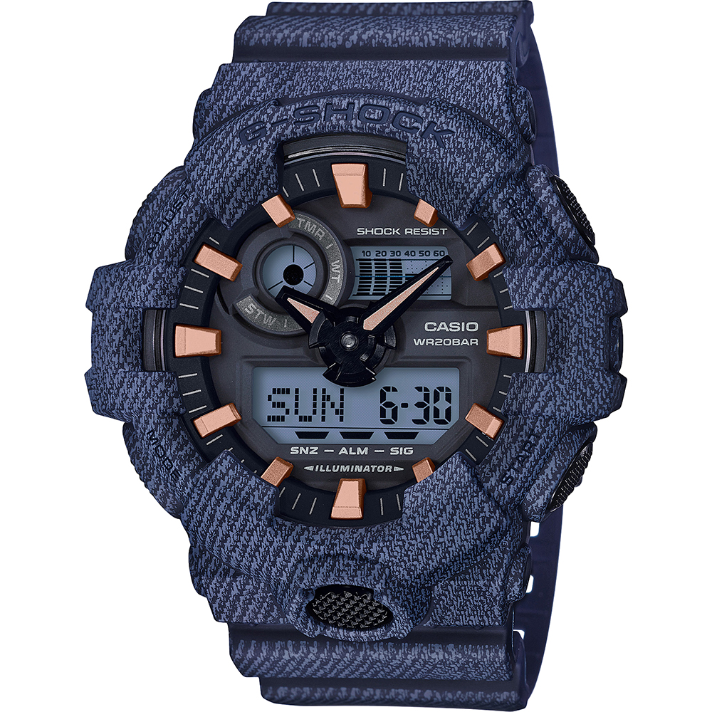 G-Shock Classic Style GA-700DE-2AER Denim Horloge