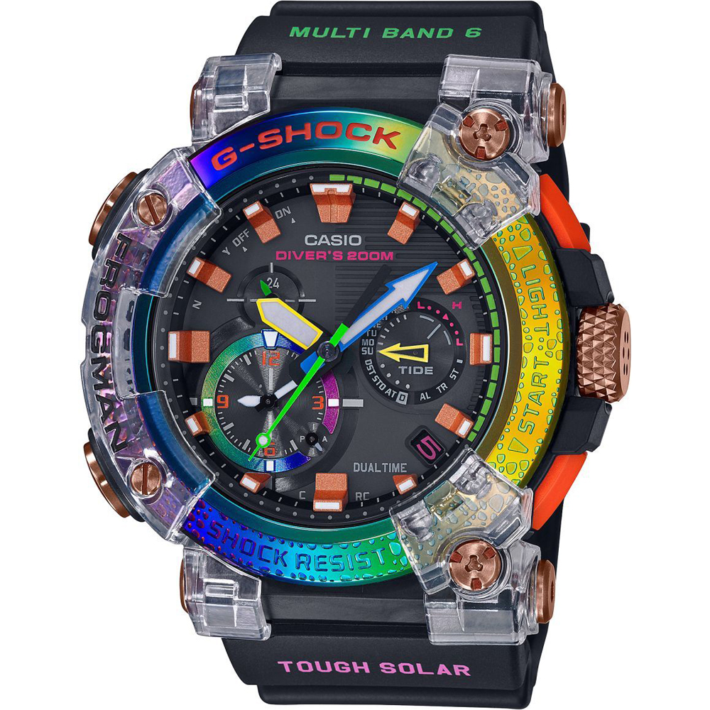 G-Shock Frogman GWF-A1000BRT-1AER Frogman - Borneo Rainbow Toad - Limited Edition Horloge