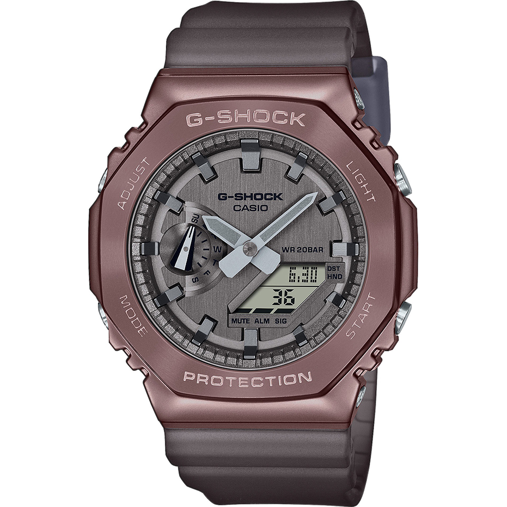 G-Shock Classic Style GM-2100MF-5AER Night fog Metal Covered Horloge