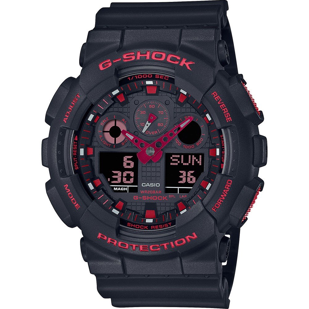 G-Shock Classic Style GA-100BNR-1AER Ignite Red Horloge