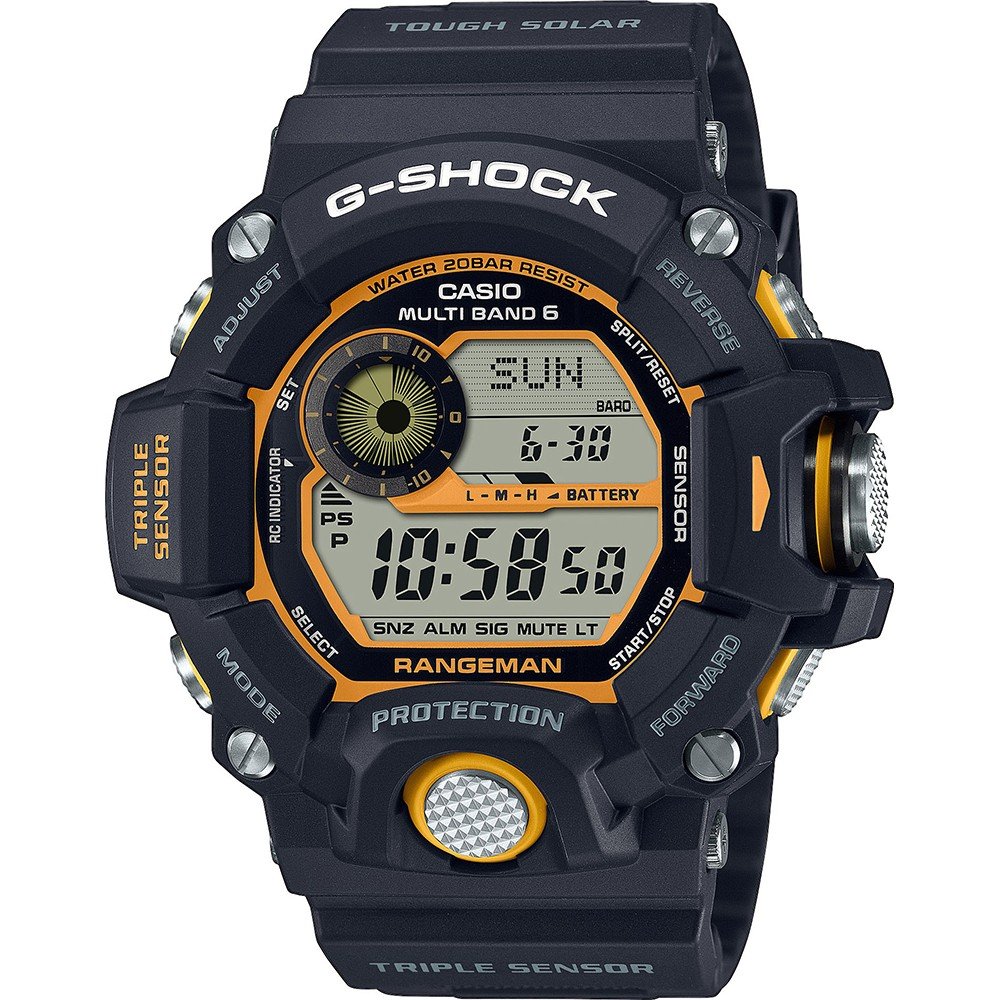 G-Shock Rangeman GW-9400Y-1ER Rangeman - Yellow Accent Horloge