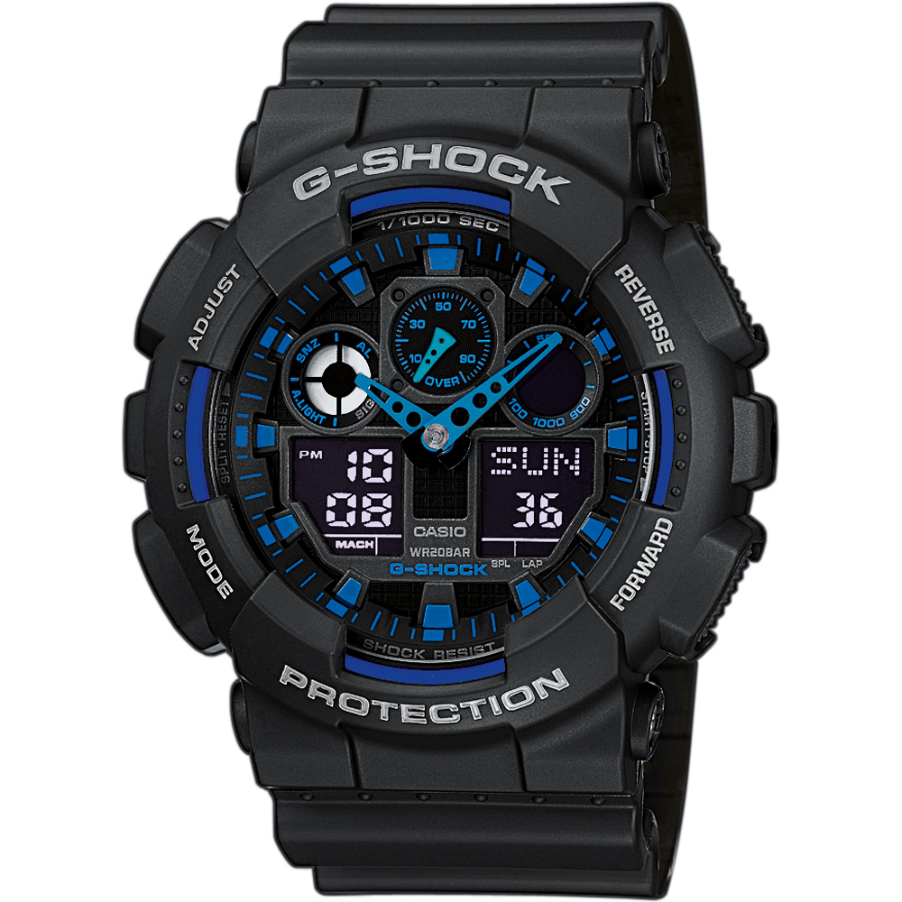 G-Shock Classic Style GA-100-1A2ER Ana-Digi Horloge