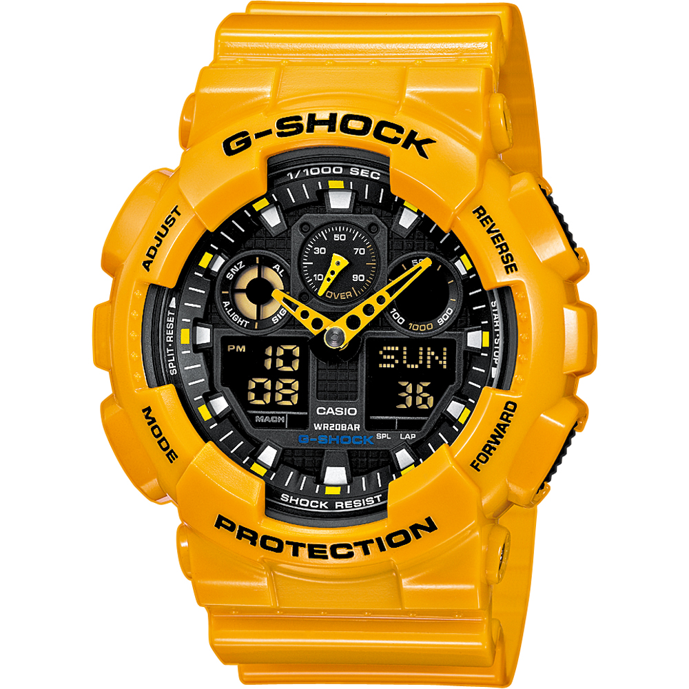 G-Shock Classic Style GA-100A-9AER Horloge