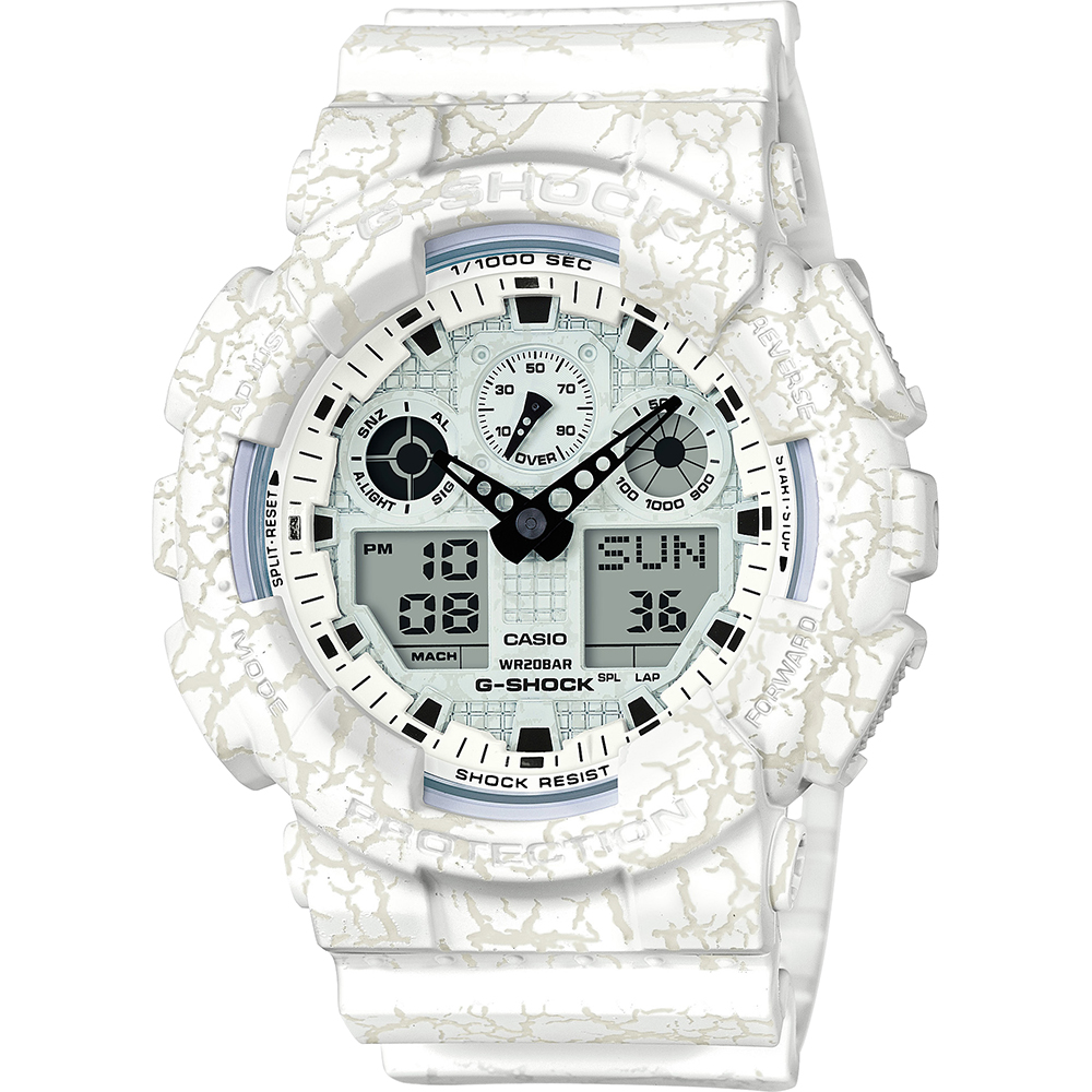 G-Shock Classic Style GA-100CG-7A Cracked Ground Horloge