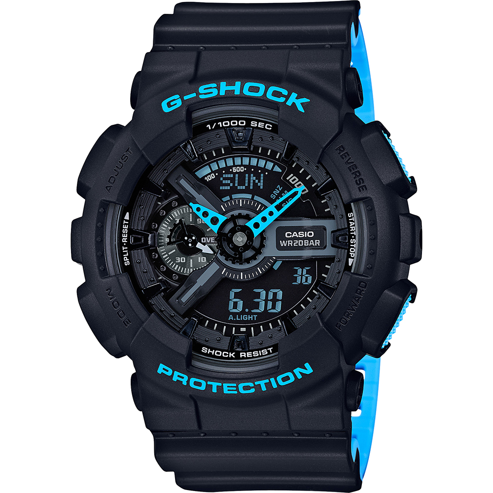 G-Shock Classic Style GA-110LN-1AER Layered Neon Horloge