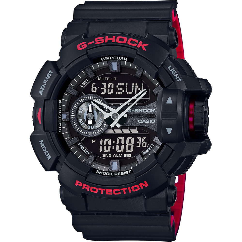 G-Shock Classic Style GA-400HR-1A Rotary Switch Horloge